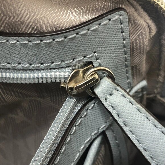 Michael Kors Flower punching Backpack Bag PVC blue/SilverHardware - Picture 13 of 13